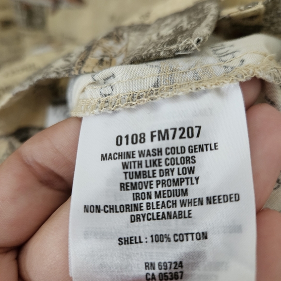 Columbia fishing print button down shirt - Picture 4 of 5